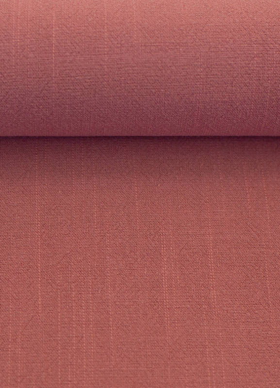 Viskose - Leinen - Uni - flamingo - 182 - Blusen - Hosen Stoff
